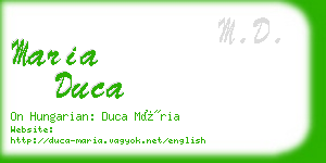 maria duca business card